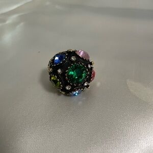 Elegant Multicolor Gemstone Ring
